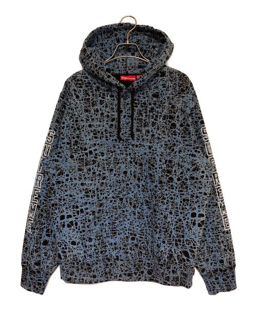 SUPREME（シュプリーム）SUPREME (シュプリーム) MARBLE HOODED SWEATSHIRT ブルー サイズ:Mの古着・服飾アイテム