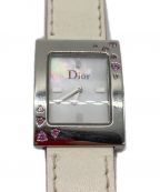 Christian Diorクリスチャン ディオール）の古着「腕時計 マリススクエア」｜ホワイトシェル