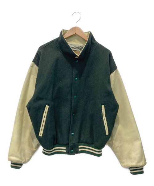 Golden Bear（ゴールデンベア）Golden Bear (ゴールデンベア) スタジャン グリーン×ベージュ サイズ:-の古着・服飾アイテム