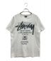 stussy（ステューシー）の古着「ワールドツアーロゴTシャツ」｜ホワイト