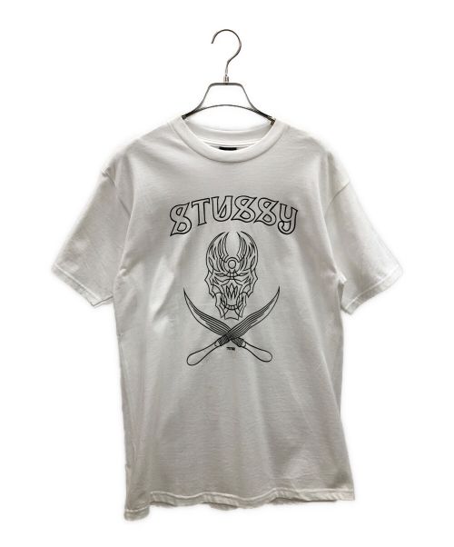 stussy（ステューシー）stussy (ステューシー) stussy プリントTシャツ ホワイト サイズ:Mの古着・服飾アイテム