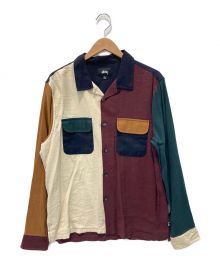 stussy（ステューシー）の古着「COLOR BLOCK RAYON SHIRT」｜マルチカラー