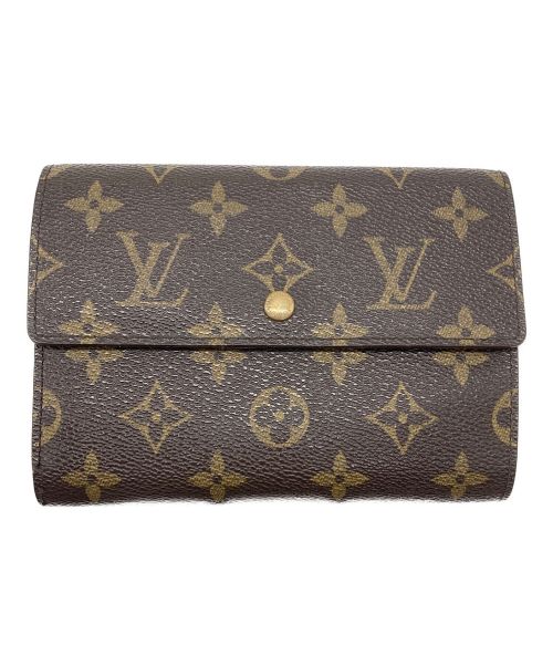 LOUIS VUITTON（ルイ ヴィトン）LOUIS VUITTON (ルイ ヴィトン) モノグラム ポルトトレゾール エテュイパピエ ブラウンの古着・服飾アイテム