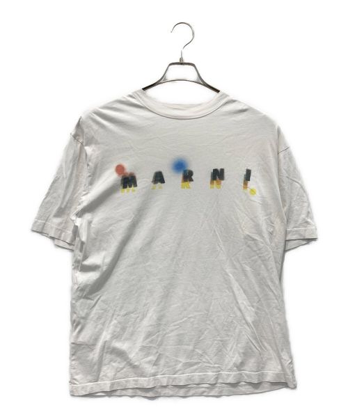 MARNI（マルニ）MARNI (マルニ) ロゴプリントTシャツ ホワイト サイズ:40の古着・服飾アイテム