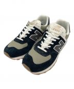 NEW BALANCEニューバランス）の古着「574」｜ブラック×ホワイト