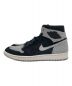 NIKE (ナイキ) AIR JORDAN 1 RETRO HI FLYKNIT ブラック×グレー サイズ:US9.5：9000円