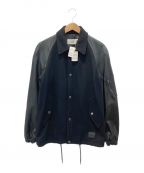 COACHコーチ）の古着「Leather And Wool Varsity Jacket」｜ブラック