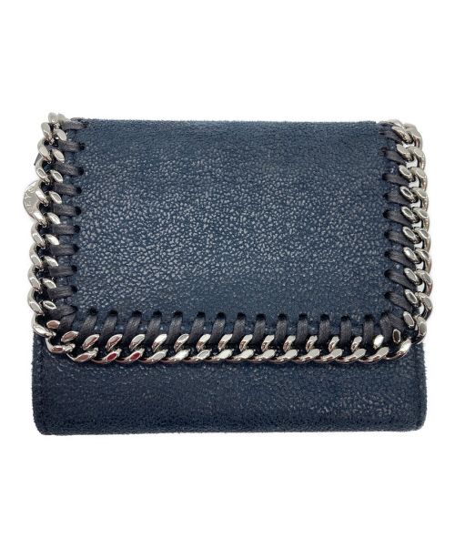 STELLA McCARTNEY（ステラマッカートニー）STELLA McCARTNEY (ステラマッカートニー) SMALL FLAP WALLET FALABELLA ネイビーの古着・服飾アイテム