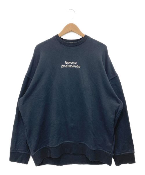 naissance（ネサーンス）NAISSANCE (ネサーンズ) CREW NECK SWEAT ブラック サイズ:Mの古着・服飾アイテム