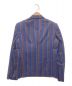 LAD MUSICIAN (ラッドミュージシャン) SCHOOL STRIPE JACKET ネイビー×パープル サイズ:42：4800円