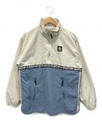 adidasアディダス）の古着「DAKARI WINDBREAKER」｜アイボリー×ブルー