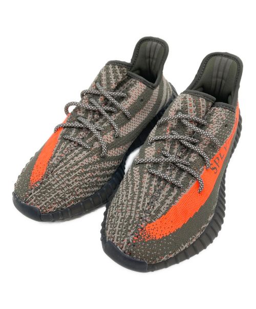 adidas（アディダス）adidas (アディダス) ADIDAS ORIGINALS YEEZY BOOST 350 V2 グレー×オレンジ サイズ:US10の古着・服飾アイテム