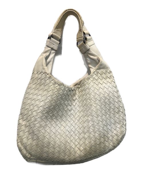 BOTTEGA VENETA（ボッテガベネタ）BOTTEGA VENETA (ボッテガベネタ) ハンドバッグ イントレチャート ホワイトの古着・服飾アイテム