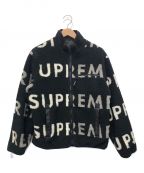 SUPREMEシュプリーム）の古着「Reversible Logo Fleece Jacket」｜ブラック×ホワイト