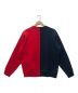 SUPREME (シュプリーム) SPLIT CREWNECK SWEAT SHIRT レッド×ネイビー サイズ:S：16000円