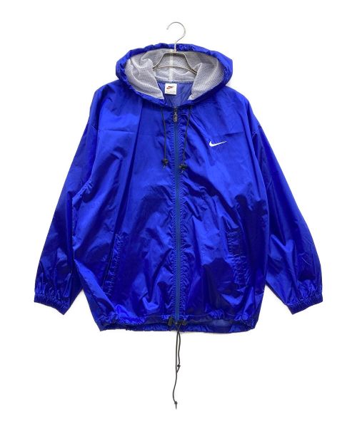 NIKE（ナイキ）NIKE (ナイキ) ナイロンサテンパーカー ブルー サイズ:Mの古着・服飾アイテム