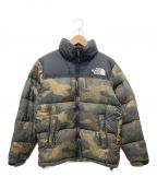 THE NORTH FACEザ ノース フェイス）の古着「Novelty Nuptse Jacket」｜グリーン×ブラック