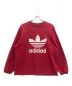 adidas（アディダス）の古着「クルーネックスウェット」｜レッド×ホワイト