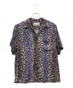 WACKO MARIAワコマリア）の古着「LEOPARD HAWAIIAN SHIRT（レオパード ハワイアン シャツ）」｜パープル×ブラウン