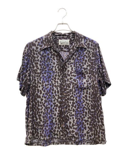 WACKO MARIA（ワコマリア）WACKO MARIA (ワコマリア) LEOPARD HAWAIIAN SHIRT（レオパード ハワイアン シャツ） パープル×ブラウン サイズ:XSの古着・服飾アイテム