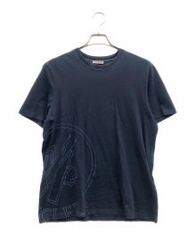 MONCLER（モンクレール）の古着「プリントTシャツ」｜ブルー