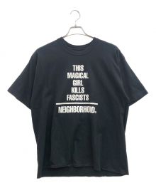 NEIGHBORHOOD×JUN INAGAWA（ネイバーフッド×ジュンイナガワ）の古着「コラボプリントTシャツ」｜ブラック