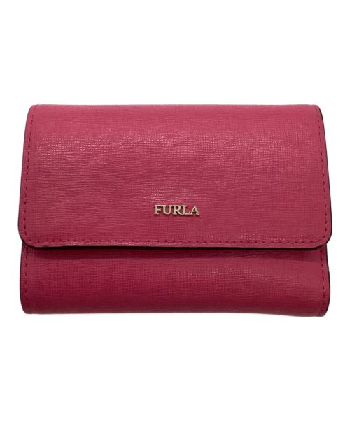 FURLA（フルラ）FURLA (フルラ) 3つ折り財布 ショッキングピンクの古着・服飾アイテム