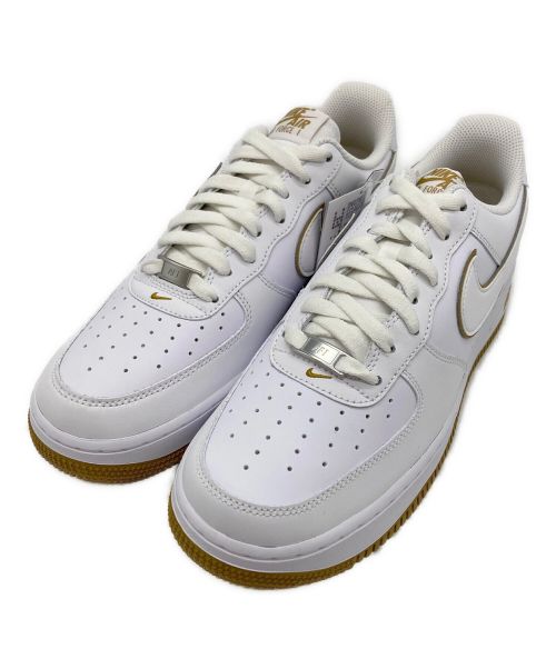 NIKE（ナイキ）NIKE (ナイキ) AIR FORCE 1 07 ホワイト×ブラウン サイズ:US9.5 未使用品の古着・服飾アイテム