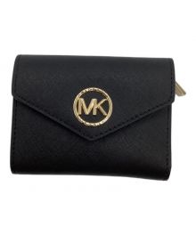 MICHAEL KORS（マイケルコース）の古着「3つ折り財布」｜ブラック