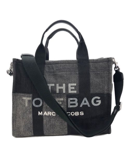 MARC JACOBS（マークジェイコブス）MARC JACOBS (マーク ジェイコブス) ザ デニム トートバッグ ミディアム ブラックの古着・服飾アイテム