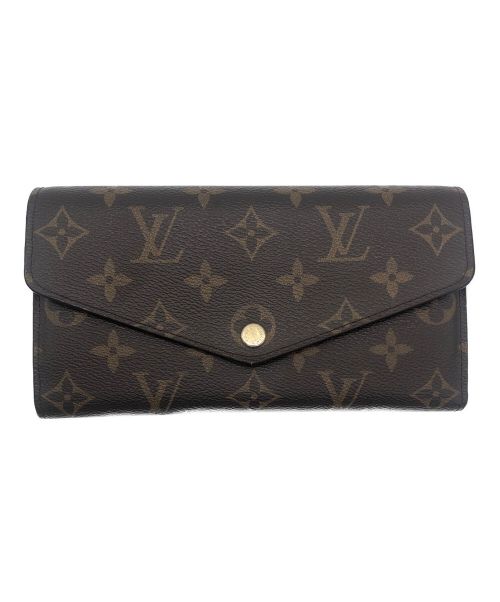 LOUIS VUITTON（ルイ ヴィトン）LOUIS VUITTON (ルイ ヴィトン) モノグラム ポルトフォイユ・サラ ブラウン×レッドの古着・服飾アイテム