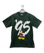 DISNEY DESIGNSディズニー・デザインズ）の古着「ミッキーマウスプリントTシャツ」｜グリーン