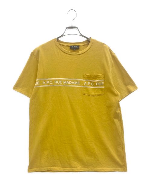 A.P.C.（アーペーセー）A.P.C. (アーペーセー) RUE MADAME Tシャツ イエロー サイズ:Mの古着・服飾アイテム