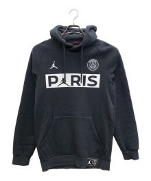 NIKE×Paris Saint-Germain（ナイキ×パリ・サン ジェルマン）の古着「プルオーバープリントパーカー」｜ブラック