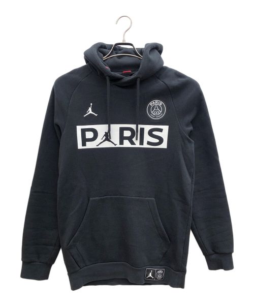 NIKE（ナイキ）NIKE (ナイキ) Paris Saint-Germain (パリ・サン ジェルマン) プルオーバープリントパーカー ブラック サイズ:Sの古着・服飾アイテム