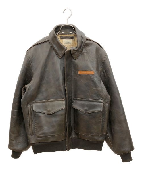 AVIREX LTD（アヴィレックス）AVIREX LTD (アヴィレックス) A-2 FLIGHT JACKET ブラウン サイズ:42の古着・服飾アイテム