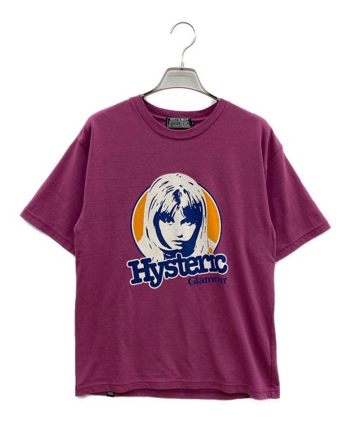 Hysteric Glamour（ヒステリックグラマー）Hysteric Glamour (ヒステリックグラマー) プリントTシャツ パープル サイズ:Sの古着・服飾アイテム