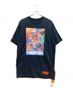 HERON PRESTONヘロンプレストン）の古着「プリントTシャツ」｜ブラック