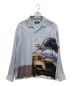 X-LARGE（エクストララージ）の古着「AIR BRUSHED CAR L/S SHIRT」｜スカイブルー