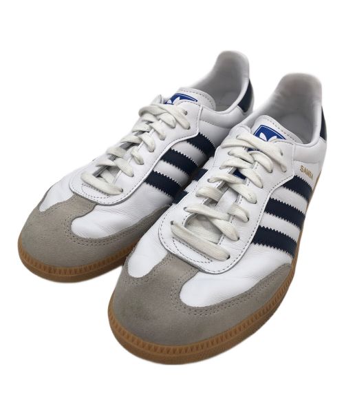 adidas Originals（アディダスオリジナル）adidas originals (アディダスオリジナル) SAMBA OG ホワイト×ネイビー サイズ:US8 1/2の古着・服飾アイテム