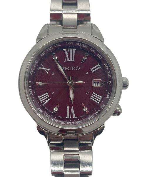 SEIKO（セイコー）SEIKO (セイコー) 腕時計 ルキア ラッキーパスポート ボルドーの古着・服飾アイテム