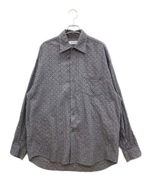 MONKEY TIME（モンキータイム）MONKEY TIME (モンキータイム) BROAD EMBROIDERY REG/シャツ グレー サイズ:Mの古着・服飾アイテム