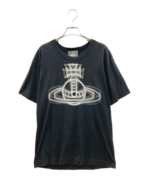 Vivienne Westwood man（ヴィヴィアン ウェストウッド マン）Vivienne Westwood man (ヴィヴィアン ウェストウッド マン) トリニティーオーブTシャツ ブラック サイズ:44の古着・服飾アイテム