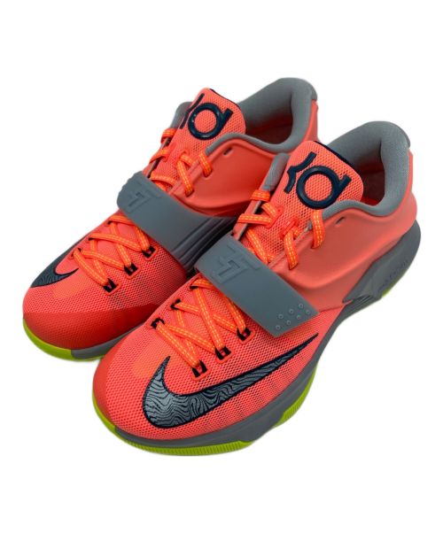 NIKE（ナイキ）NIKE (ナイキ) KD7 Kevin Durant(ケビンデュラント) BRIGHT MNG(ブライト マンゴー) オレンジ×グレー サイズ:US8.5の古着・服飾アイテム