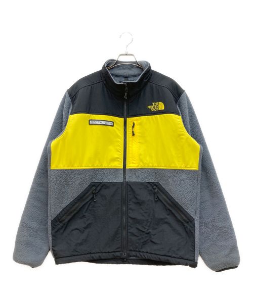 THE NORTH FACE（ザ ノース フェイス）THE NORTH FACE (ザ ノース フェイス) 切替フリースジャケット グレー×イエロー サイズ:XLの古着・服飾アイテム