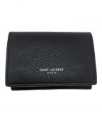 Saint Laurent Parisサンローランパリ）の古着「3つ折り財布」｜ブラック