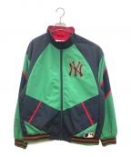 SUPREME×NEW YORK YANKEESシュプリーム×ニューヨークヤンキース）の古着「NEW YORK YANKEES TRACK JACKET」｜グリーン×ブラック