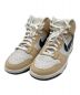 NIKE（ナイキ）の古着「スニーカー NIKE WMNS Dunk High PRM MF （ナイキ ウィメンズ ダンク ハイ プレミアム MF）」｜ホワイト×ベージュ