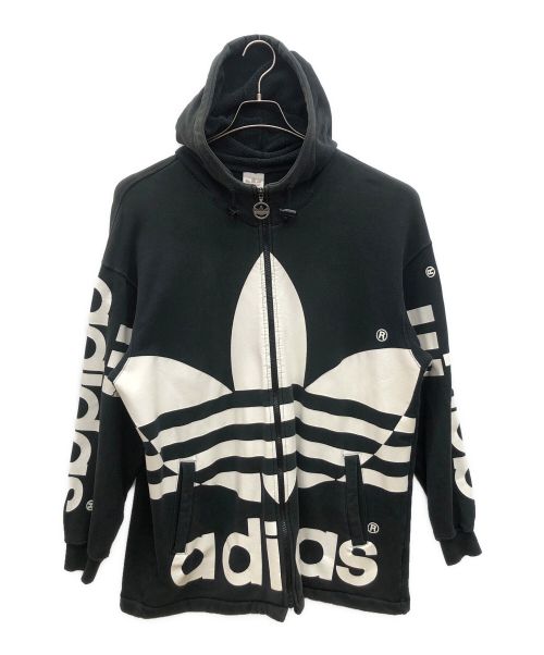 adidas（アディダス）adidas (アディダス) adidas ジップパーカー ブラック サイズ:M-Lの古着・服飾アイテム