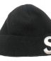 中古・古着 Supreme (シュプリーム) New Era (ニューエラ) ニット帽 ブラック：6000円